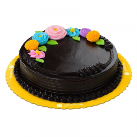 Pastel Blooms Chocolate 9" round - Goldilocks Cake - (Medium)