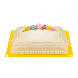 Pastel Blooms Marble 8x12 - Goldilocks cake (Large)