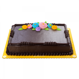 Pastel Blooms Chocolate 8x12 - Goldilocks cake (Large)
