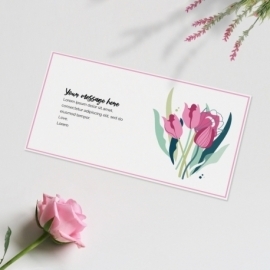 Custom gift card - Tulips