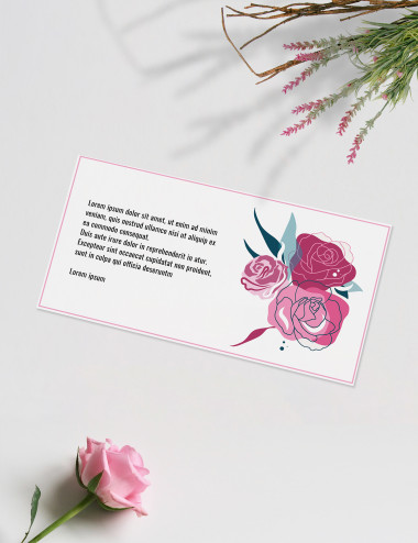 Custom gift card - Roses