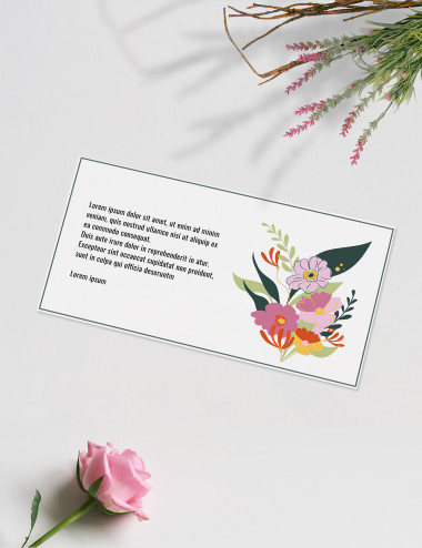 Custom gift card - Assorted Flowers