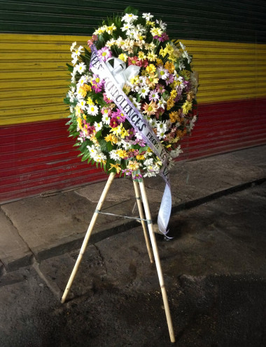 Corina Funeral stand -  Pangasinan Flower Shop - Dagupan City, Pangasinan, Philippines