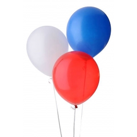 Balloon x3 - Red, white and blue colour